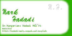 mark hadadi business card